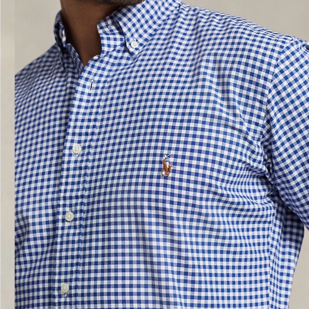 Polo Ralph Lauren Blue and White Checkered Shirt